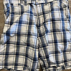 Plaid shorts for men